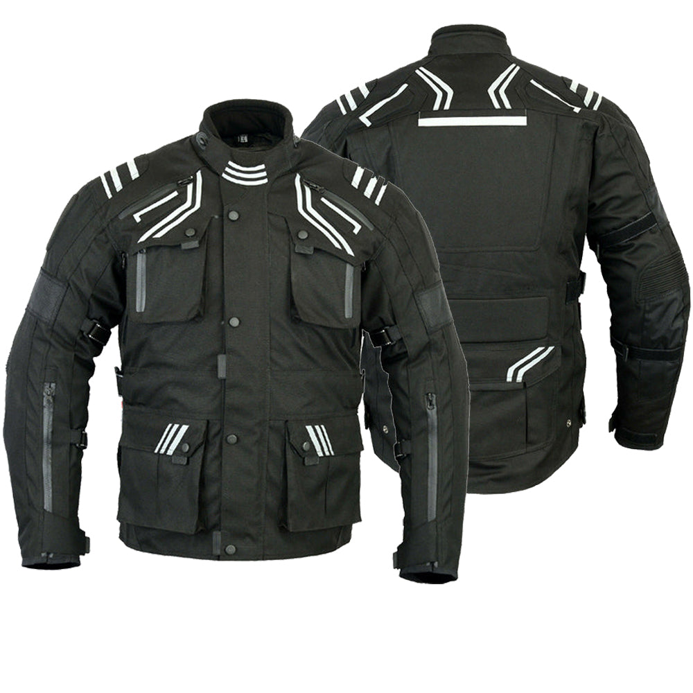 Bikers Gear Australia Velocity WP Giacca moto in cordura/tessuto nera