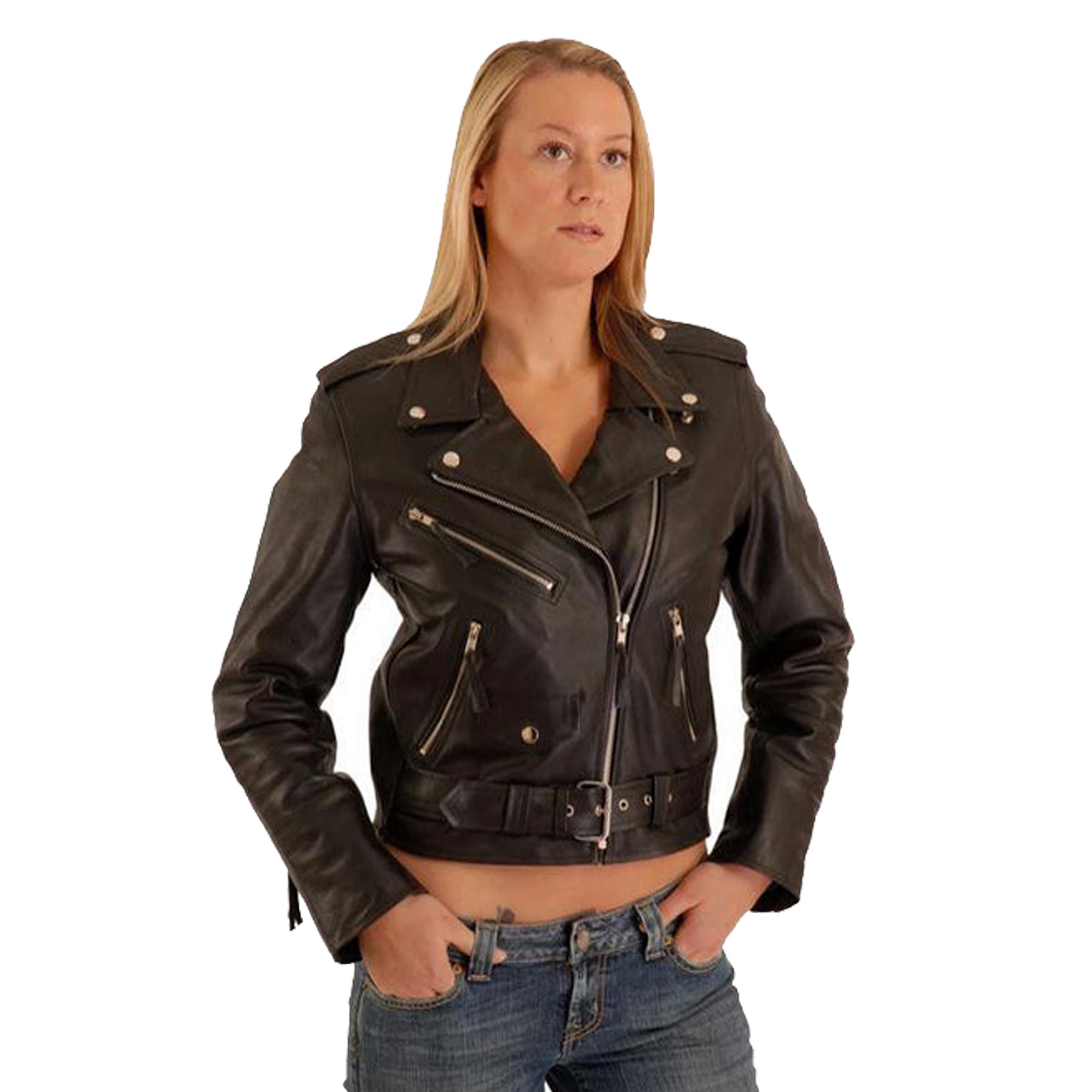 Leatherick SOA Gilet da motociclista in vera pelle da uomo senza Leatherick SOA Gilet da motociclista in vera pelle da uomo senza