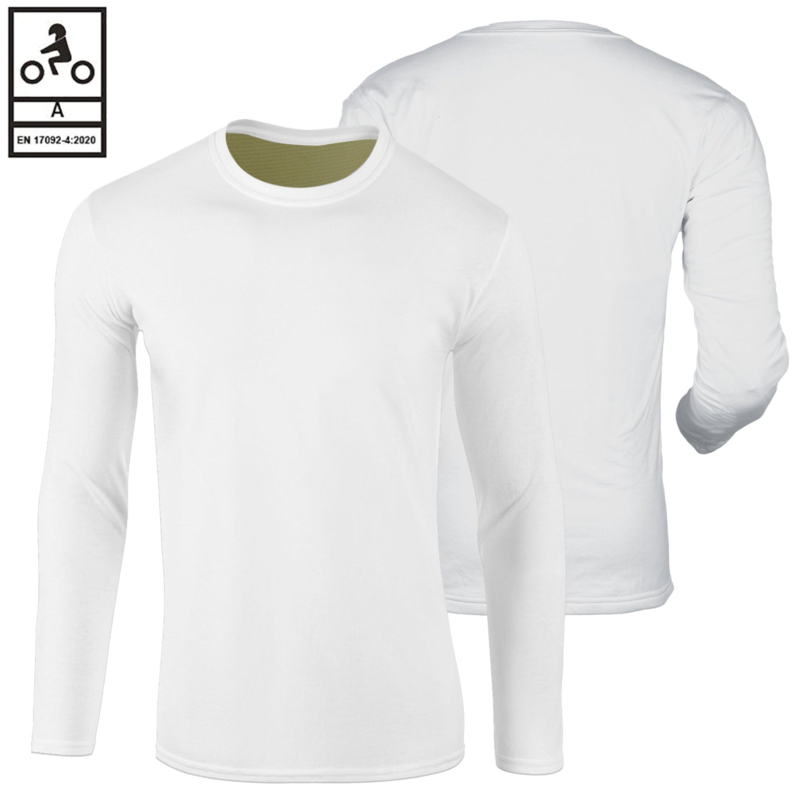 T-shirt da moto corazzate foderate in Kevlar Apex | Maglietta protettiva da moto da uomo | Camicia da motociclista