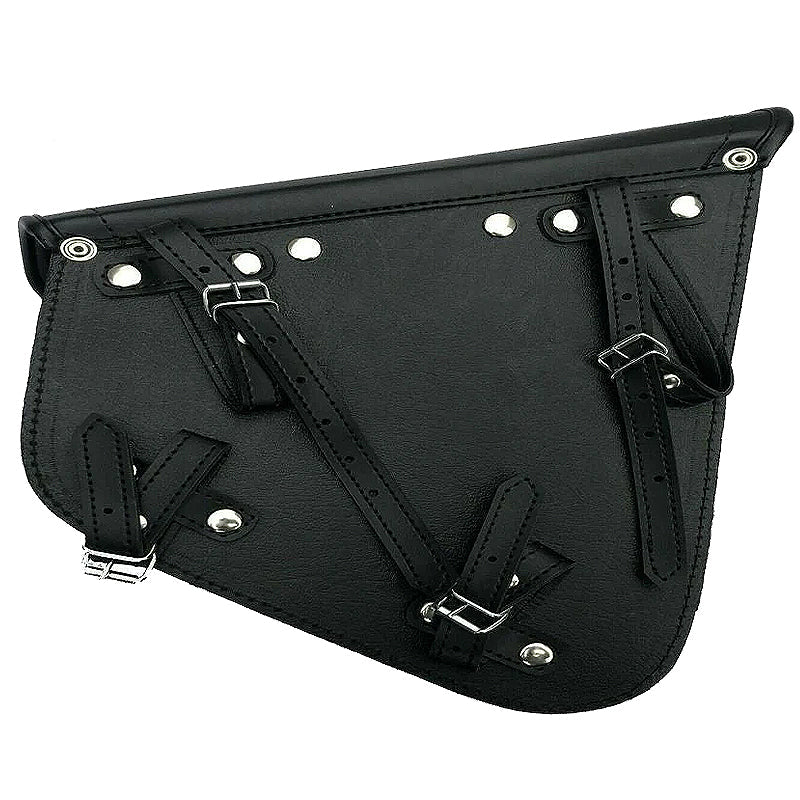 Bikers Gear Australia Motorbike Cruiser Harley Style Leather Swingarm Softail Solo Bag