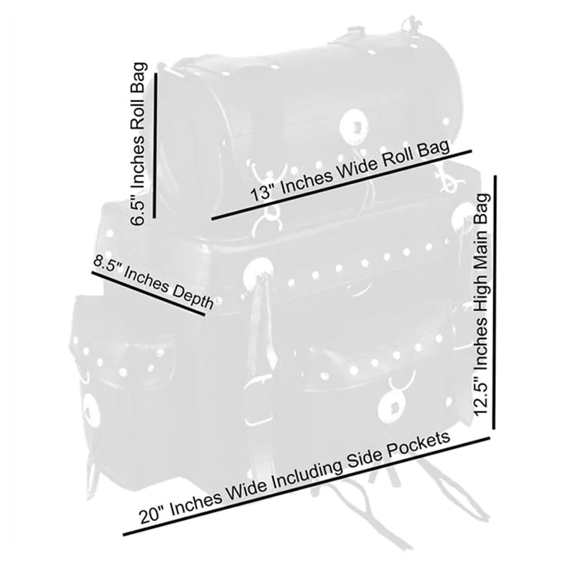 Bikers Gear Australia Tam Motorcycle Saddle Bag
