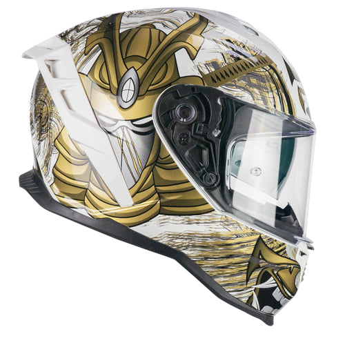Casco integrale da moto CGM 363S Shot Nippo Bianco Oro