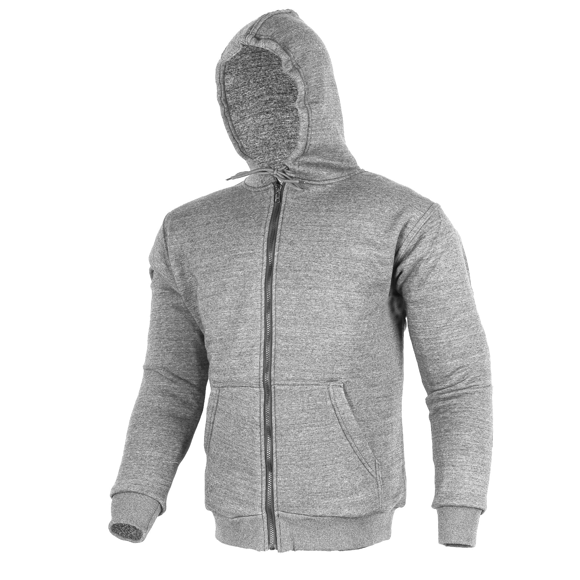bikers gear australia hoodie Alpha Bikers Gear Australia Kevlar-gefütterter Motorrad-Hoodie Grau
