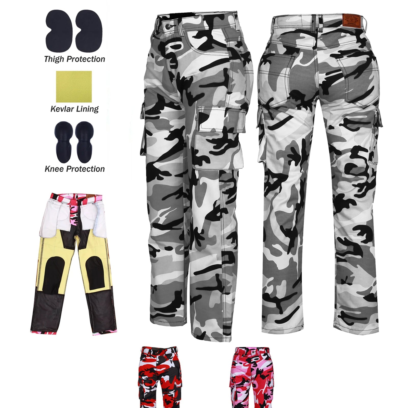 Bikers Gear Australia Robin Women Motorcycle Cargo Pants