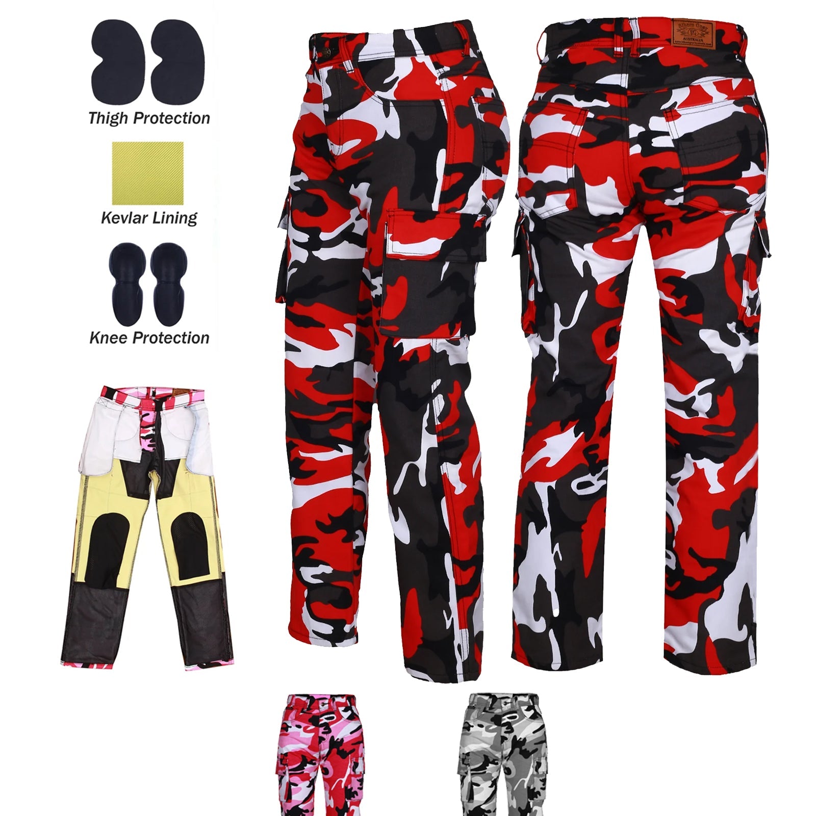 Bikers Gear Australia Robin Women Motorcycle Cargo Pants