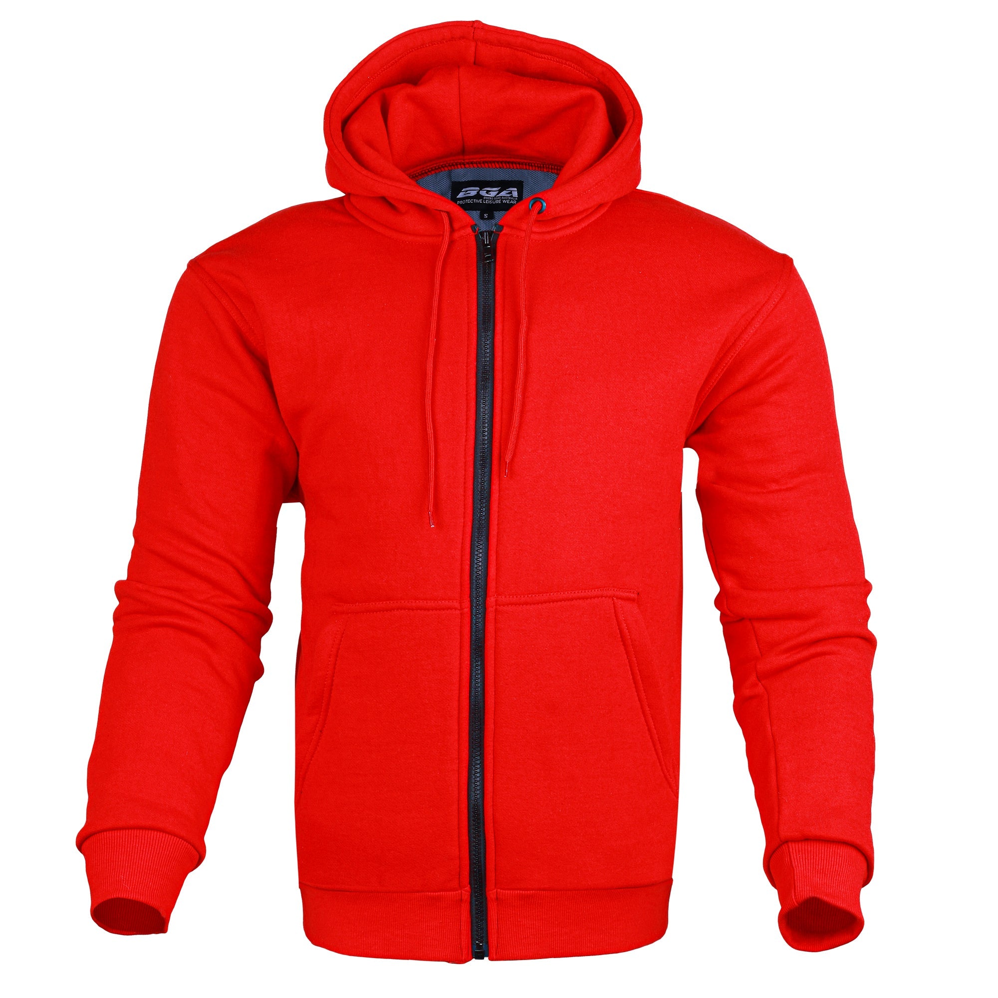 bikers gear australia hoodie Alpha Bikers Gear Australia Kevlar-gefütterter Motorrad-Hoodie Rot